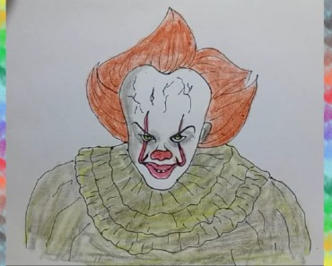 How to draw Pennywise the Dancing Clown easy step by step