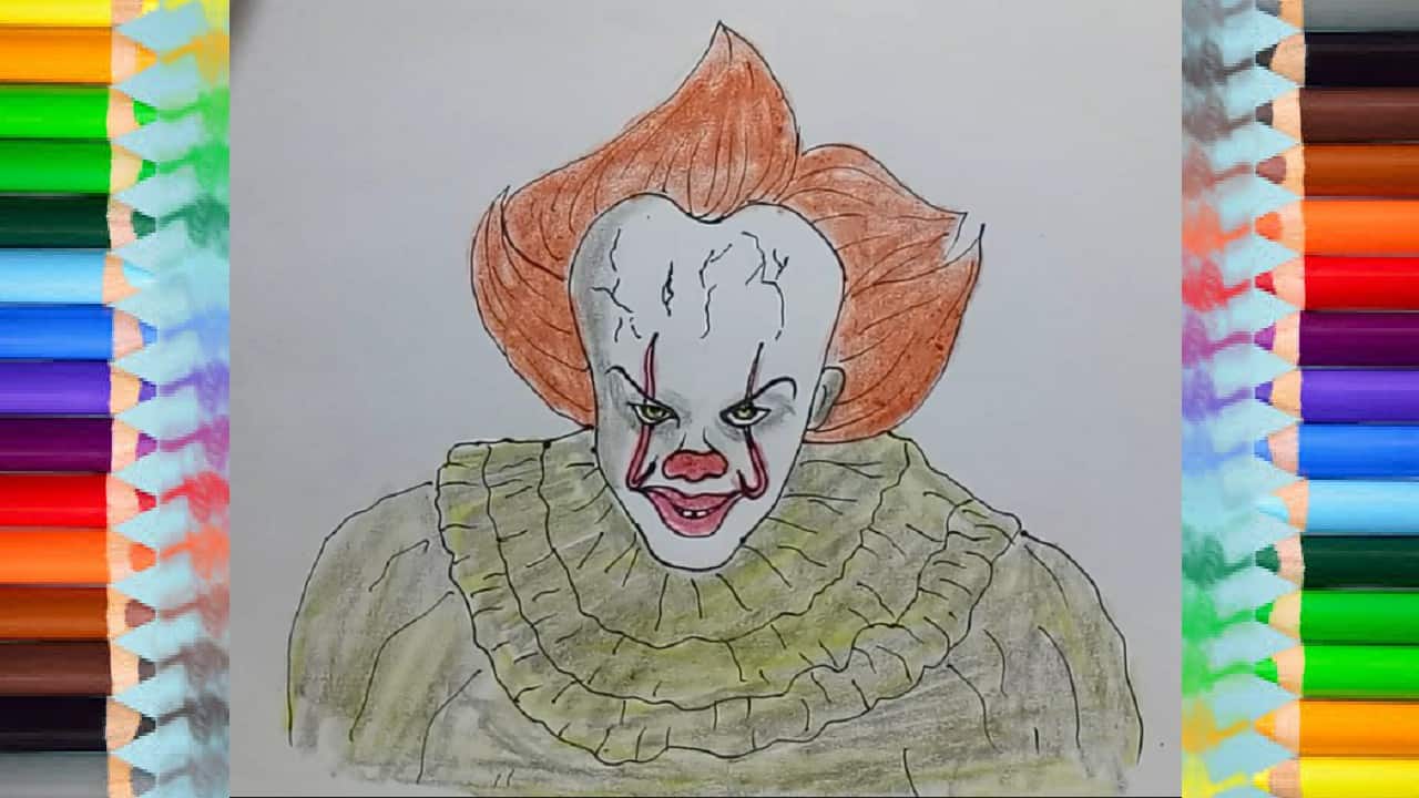 OC) A sketch I drew of Pennywise from IT. : r/stephenking