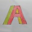 How to Draw the letter A in 3D | Coloring pages for children