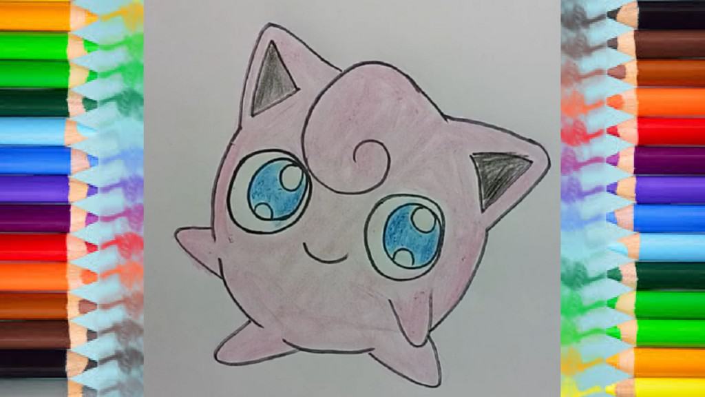 How to draw Jigglypuff from Pokemon