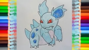 How to draw Nidorina from pokemon