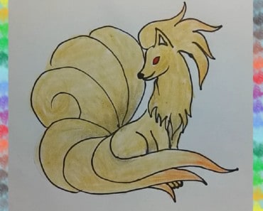 How to draw Ninetales from Pokemon step by step easy