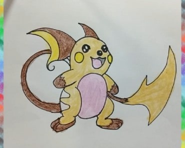 How to draw Raichu from Pokemon | Pokemon drawings