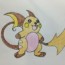 How to draw Raichu from Pokemon | Pokemon drawings
