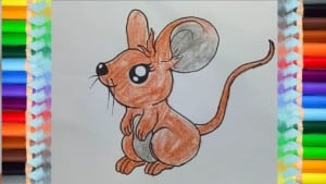 How to draw a cute cartoon mouse cute and easy