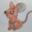 How to draw a cartoon mouse cute and easy – Easy animals to draw
