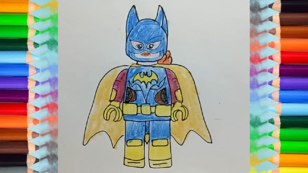How to draw batgirl from The Lego Batman Movie