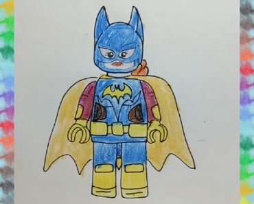 How to draw batgirl from The Lego Batman Movie