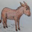 How to Draw a Donkey step by step – Easy animals to draw