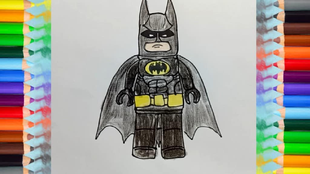How to draw batman from The Lego Batman Movie