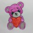 How to Draw a Pink Teddy Bear with a Heart
