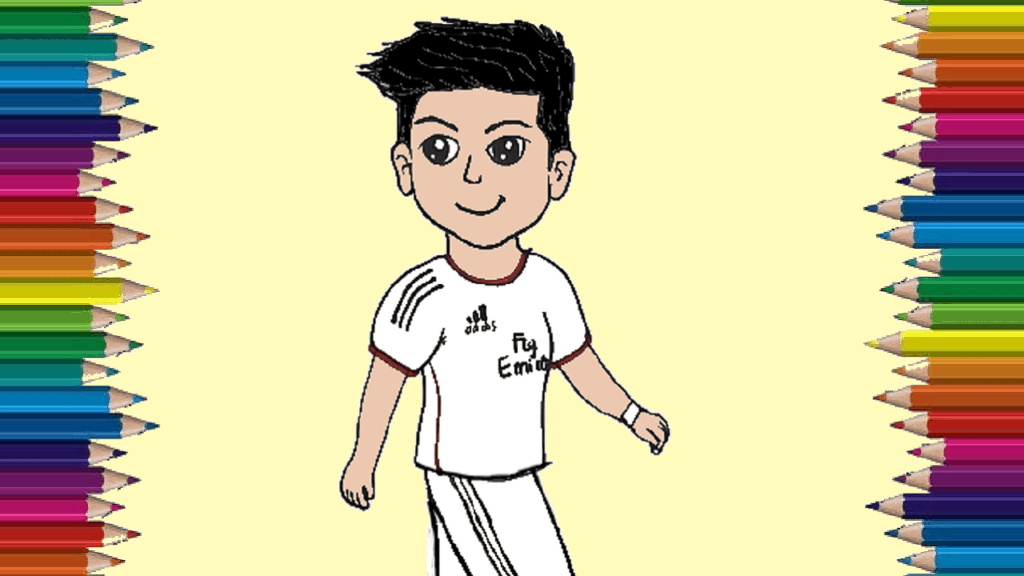 how to draw cristiano ronaldo cute and easy
