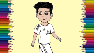 how to draw cristiano ronaldo cute and easy