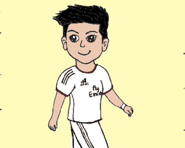 How to draw Cristiano Ronaldo Cute and easy – Ronaldo cartoon drawing step by step
