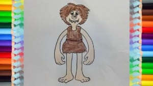 How to draw Dug from Early Man