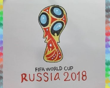 FIFA WORLD CUP RUSSIA 2018 Logo drawing | How to Draw the FIFA WORLD CUP RUSSIA 2018 Logo