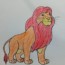 How to draw Mufasa from Lion King | Lion King drawing and coloring