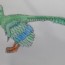 Dinosaur drawing and coloring – How to draw Archaeopteryx