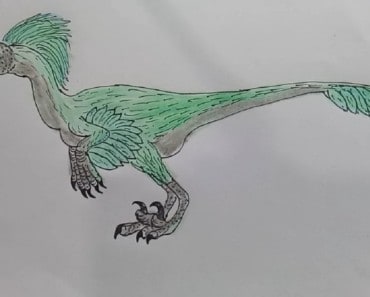 How to draw a Deinonychus – Dinosaur drawing and coloring