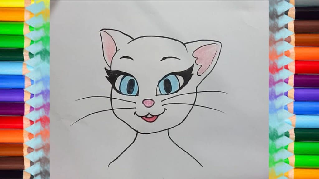 How to draw a Angela from my talking