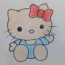 How to draw hello kitty step by step easy | Easy drawings for kids