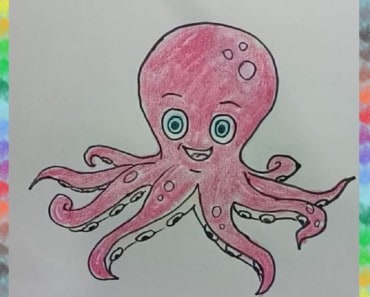 How to draw a Octopus cute and easy