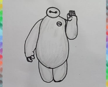 How to Draw Baymax (Big Hero 6) – Easy drawings for kids