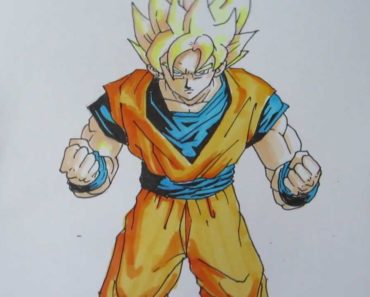 How to draw Goku super saiyan