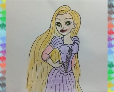 How to Draw RAPUNZEL from Disney’s Tangled