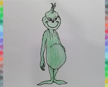 How to draw the Grinch