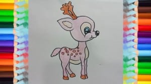 How to draw a deer cute and easy step by step