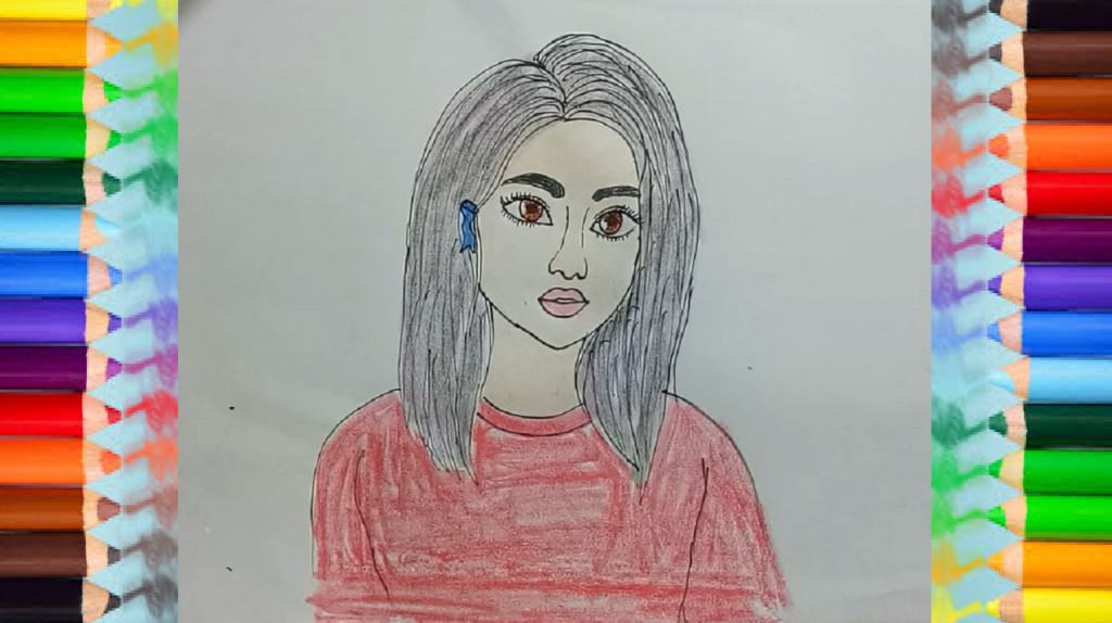 How to draw a girl step by step