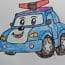 How to Draw Robocar Poli cute and easy step by step for kids