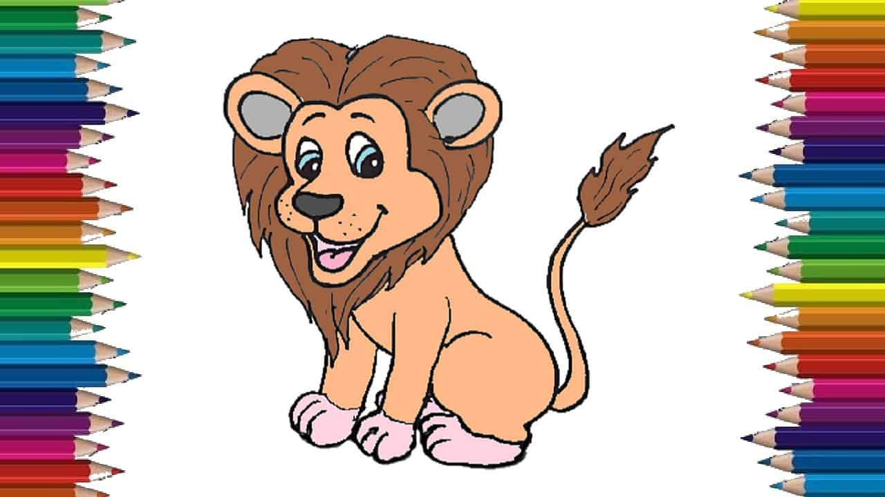 How to Draw an Easy Lion · Art Projects for Kids