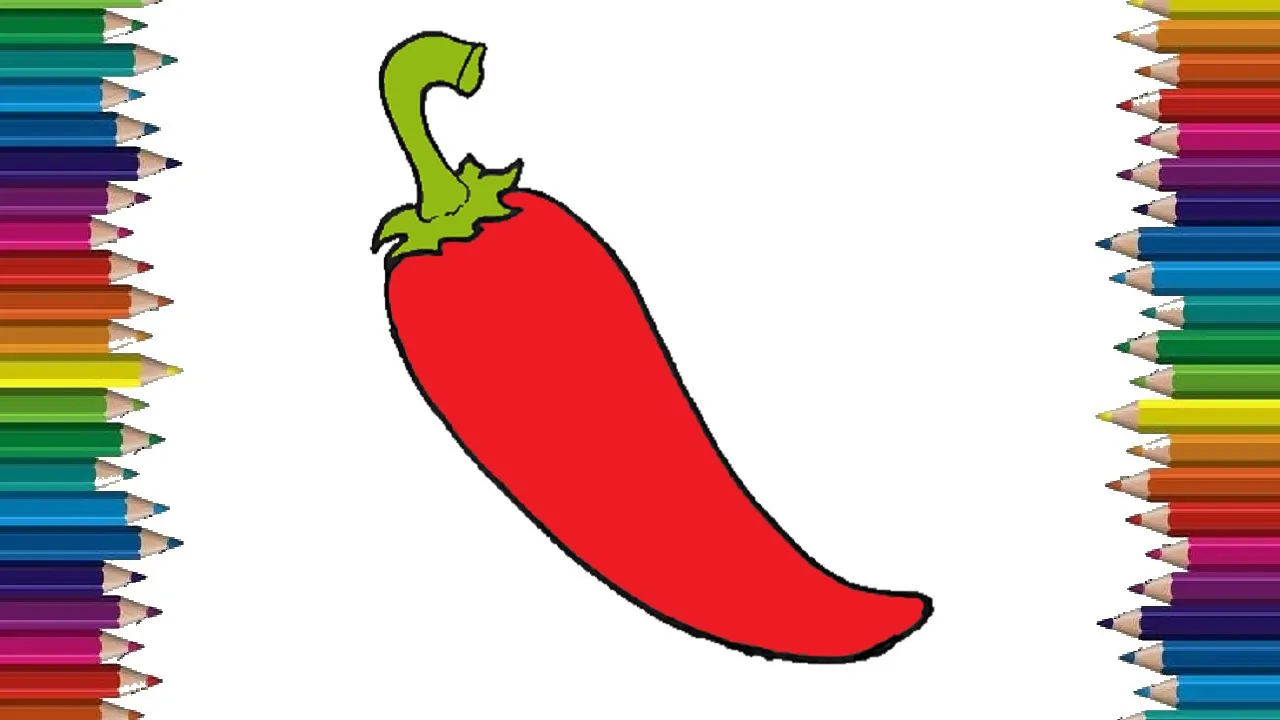 How to draw chili Peppers - chili Peppers drawing