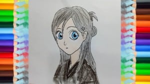how to draw anime girl (Inoue Orihime) - anime girl drawing