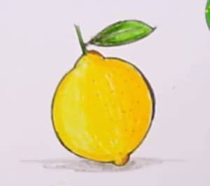 How To Draw a Lemon easy step by step