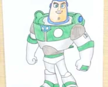 How to Draw Buzz lightyear from Toy Story Movie