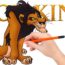 How to draw a Scar from the Lion king