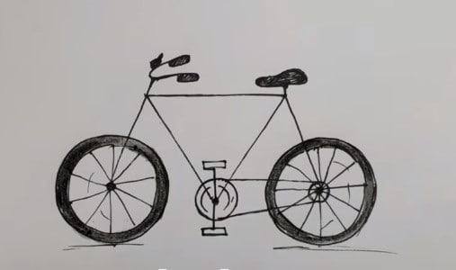 Featured image of post Cartoon Bike Drawing Easy