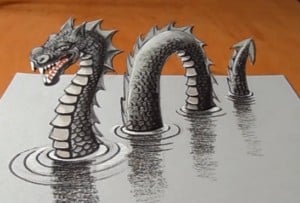 How To Draw A Dragon 3d Easy Step By Step 3d Drawing Easy