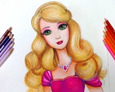How to draw barbie Doll easy step by step | Doll drawing
