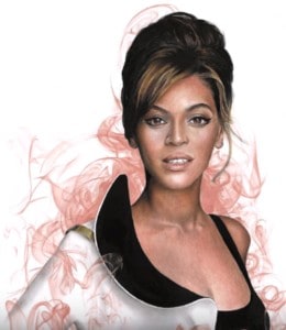 How to draw beyonce step by step