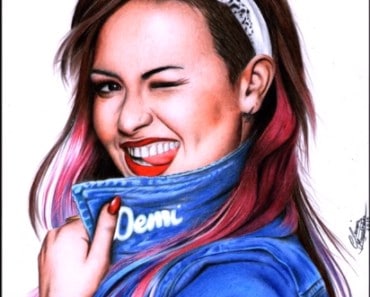 How to draw demi lovato step by step | Celebrity drawings