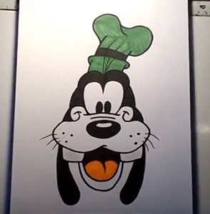 How to draw goofy from Mickey Mouse easy step by step
