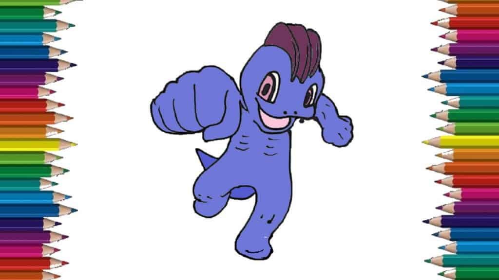 How to draw machop from Pokemon – Pokemon drawing
