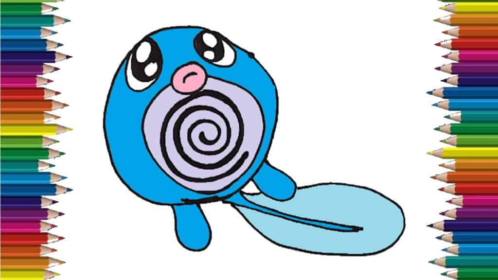 How to draw poliwag from Pokemon easy - Pokemon drawings