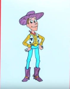 How to draw sheriff woody