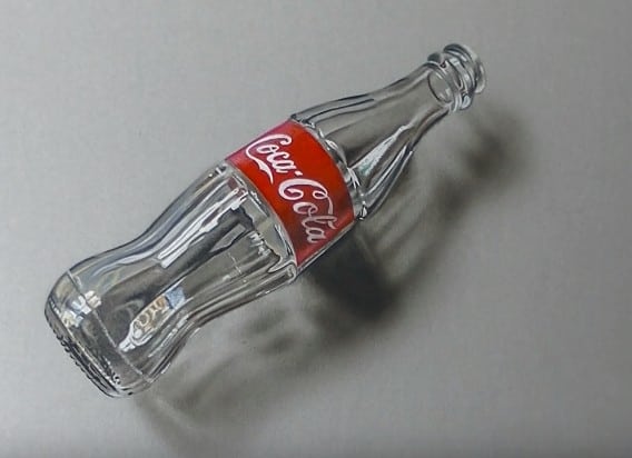 Glass n reflection - a Coke bottle | Done mostly on sketchbo… | Flickr