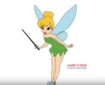 How To Draw a Tinkerbell Cute Step By Step easy